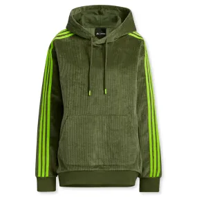 adidas x IVY PARK Corduroy Hoodie - Wild Pine/Solar Slime