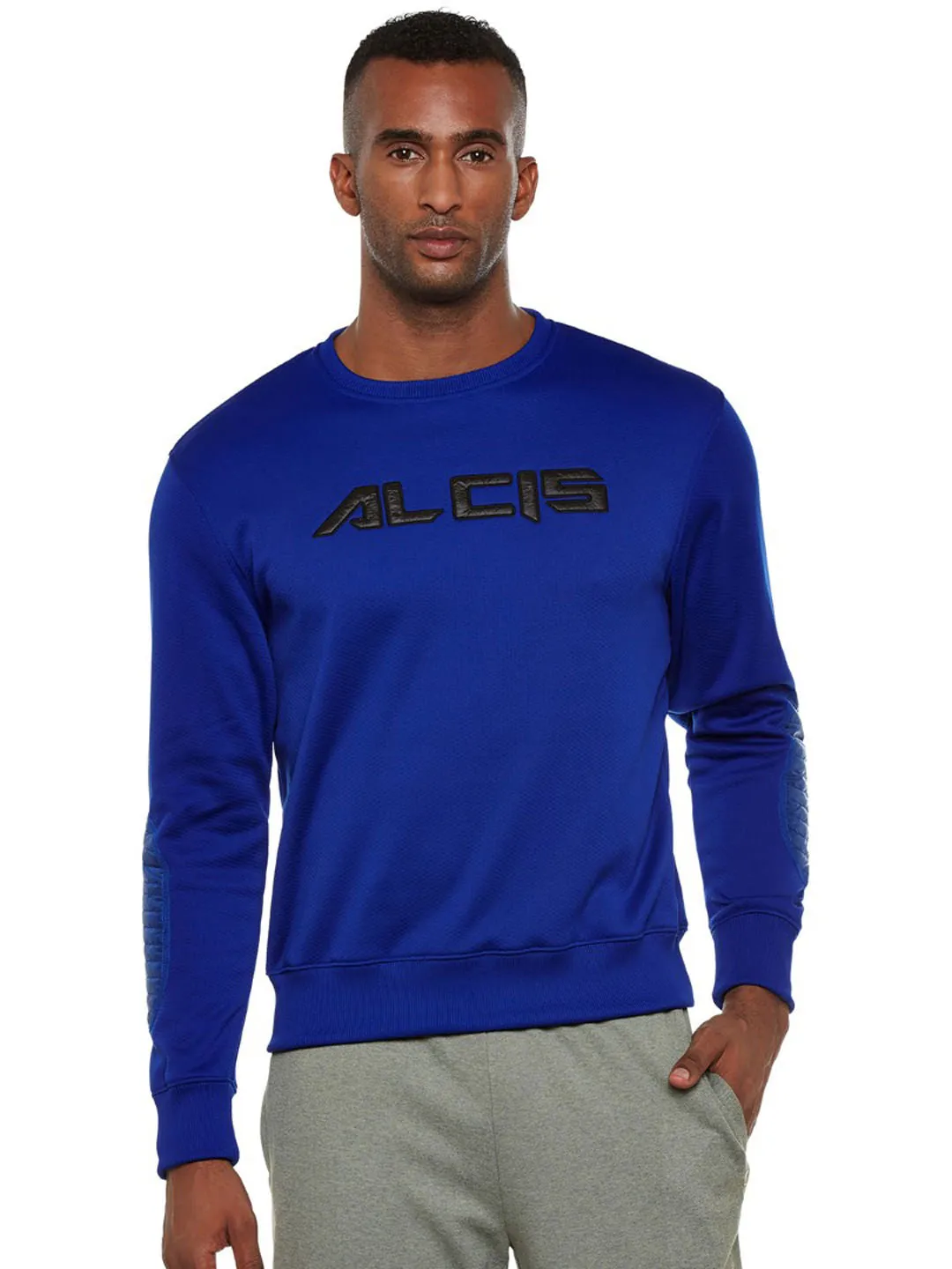 Alcis Men Blue Printed Sweatshirt 113MSS144