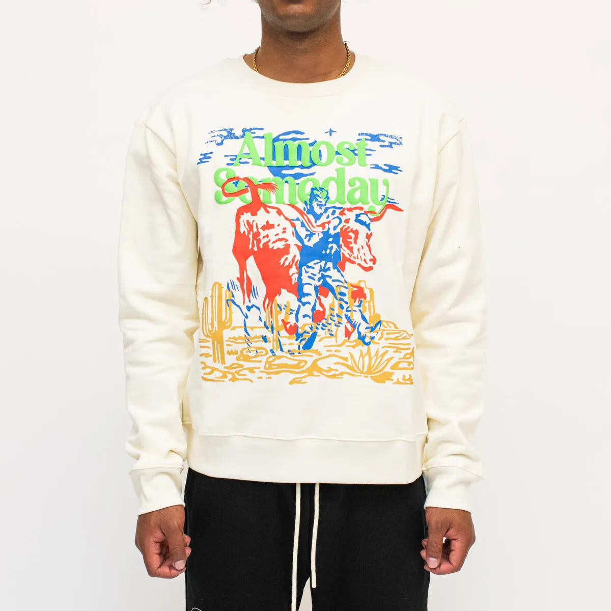 Almost Someday Matador Crewneck (cream)