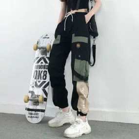 Ankle-Length Cargo Pants With Elastic Waist