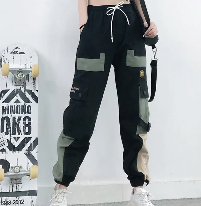 Ankle-Length Cargo Pants With Elastic Waist