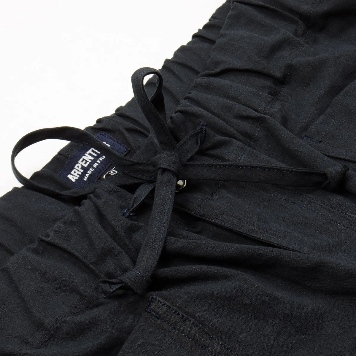 Arpenteur - Cargo Pants Cotton-Linen Slub Canvas - Navy