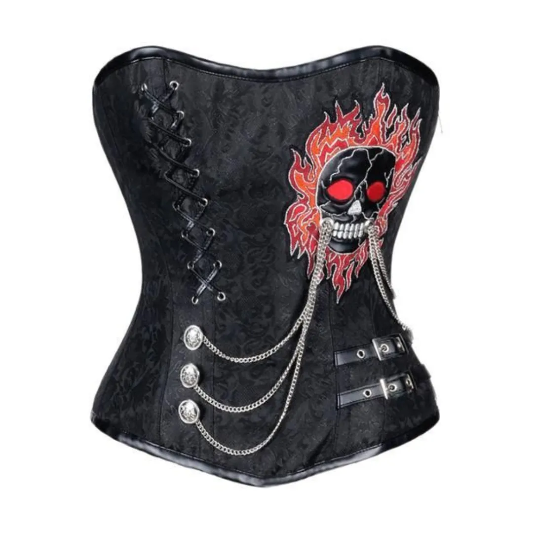 Axel Skull & Chain Corset