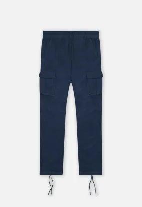 Back Sateen Cargo Pants / Navy