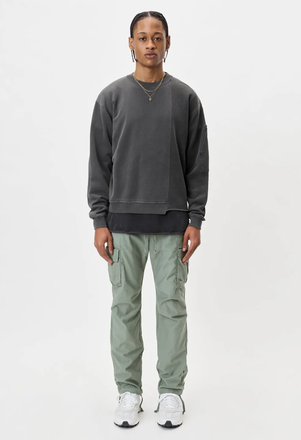 Back Sateen Cargo Pants / Sage