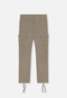 Back Sateen Cargo Pants / Tan