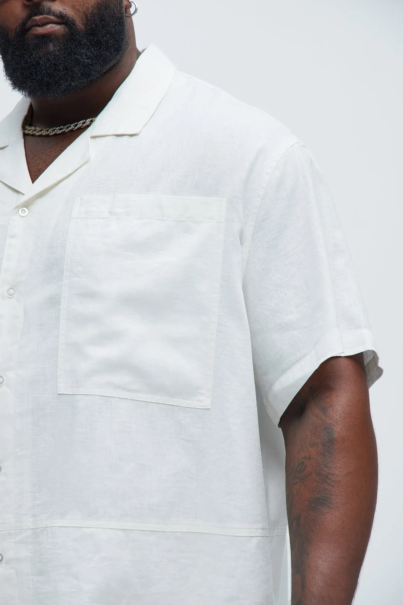 Bahamas Linen Cuban Shirt - White