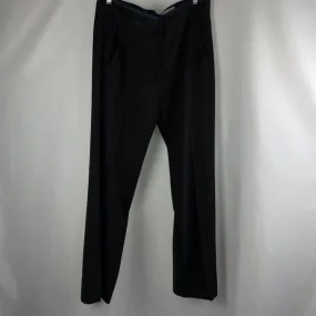 Balenciaga ParisBlack Trousers with Navy Dotted Waist Trim