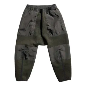 BYBORRB HIKE TAPERED CROPPED PANTS-OLIVE