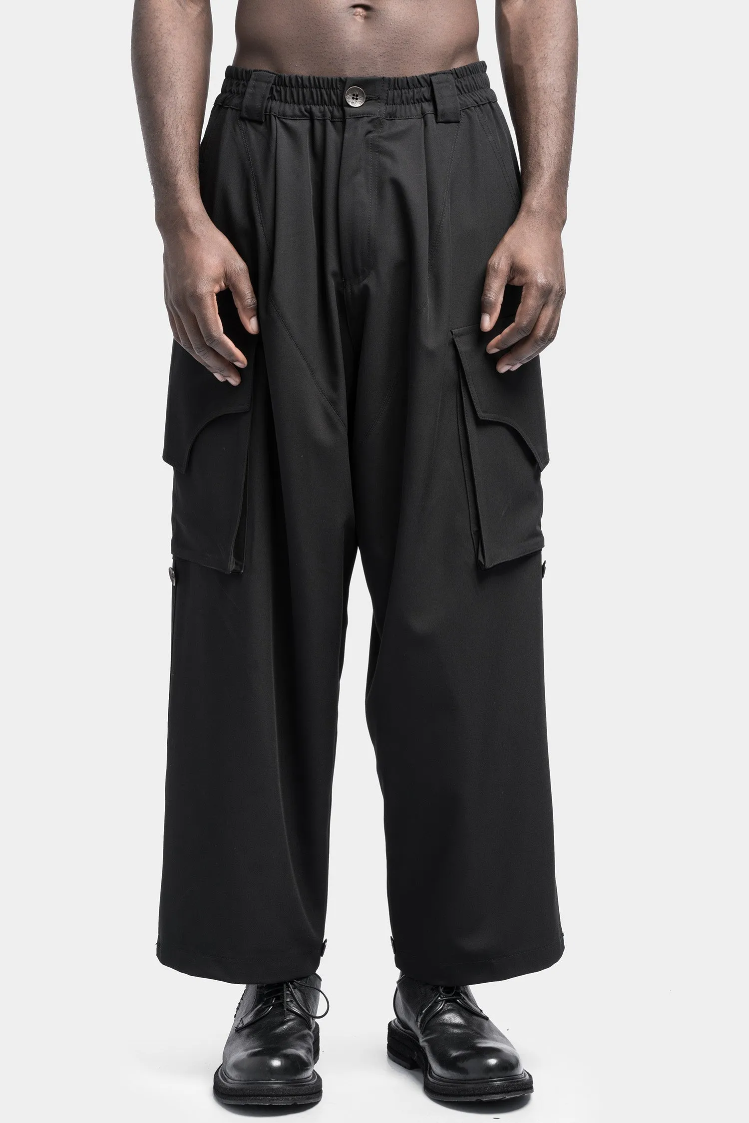 Cargo pocket wide pants