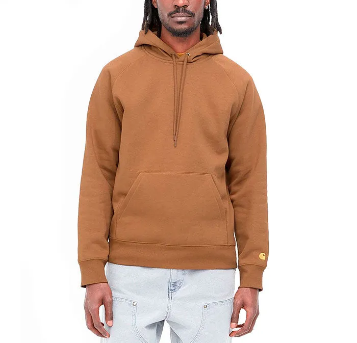 Carhartt Hooded Chase Sweat Hamilton Brown / Gold