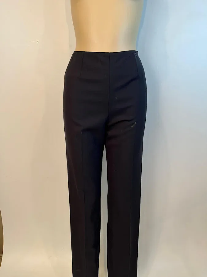 Chanel Black Trouser Pants US 4