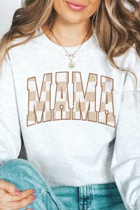 CHECKERED MAMA Graphic Sweatshirt