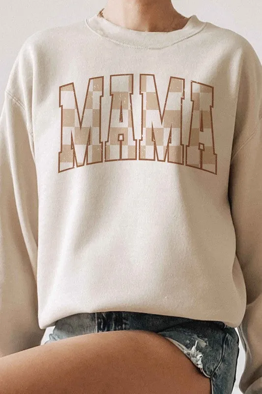 CHECKERED MAMA Graphic Sweatshirt