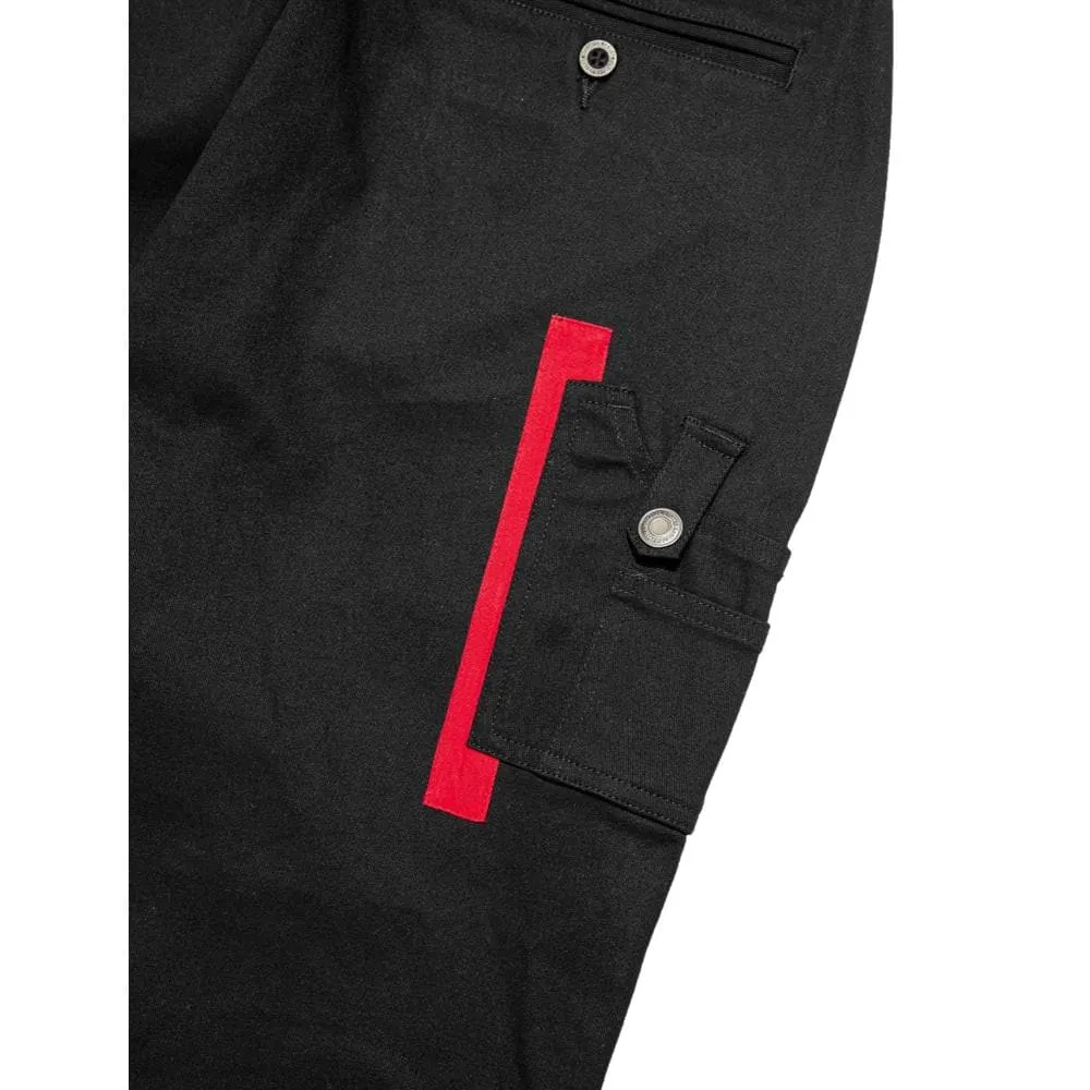 CLOT TEE TAPERED DRAWRING PANTS-BLACK