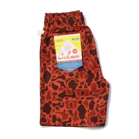 Cookman Chef Short Pants - Ripstop : Duck Hunter Camo Red