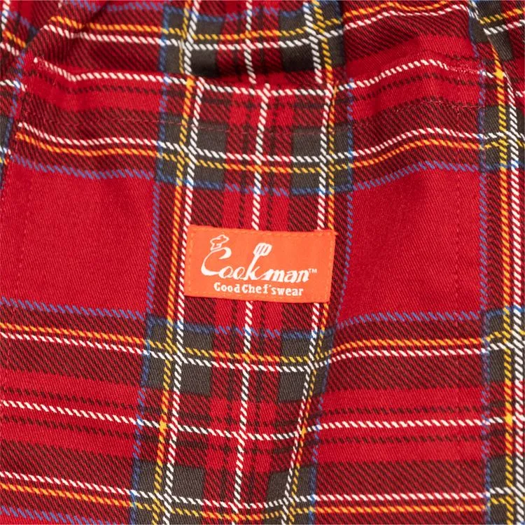 Cookman Chef Short Pants - Tartan Red