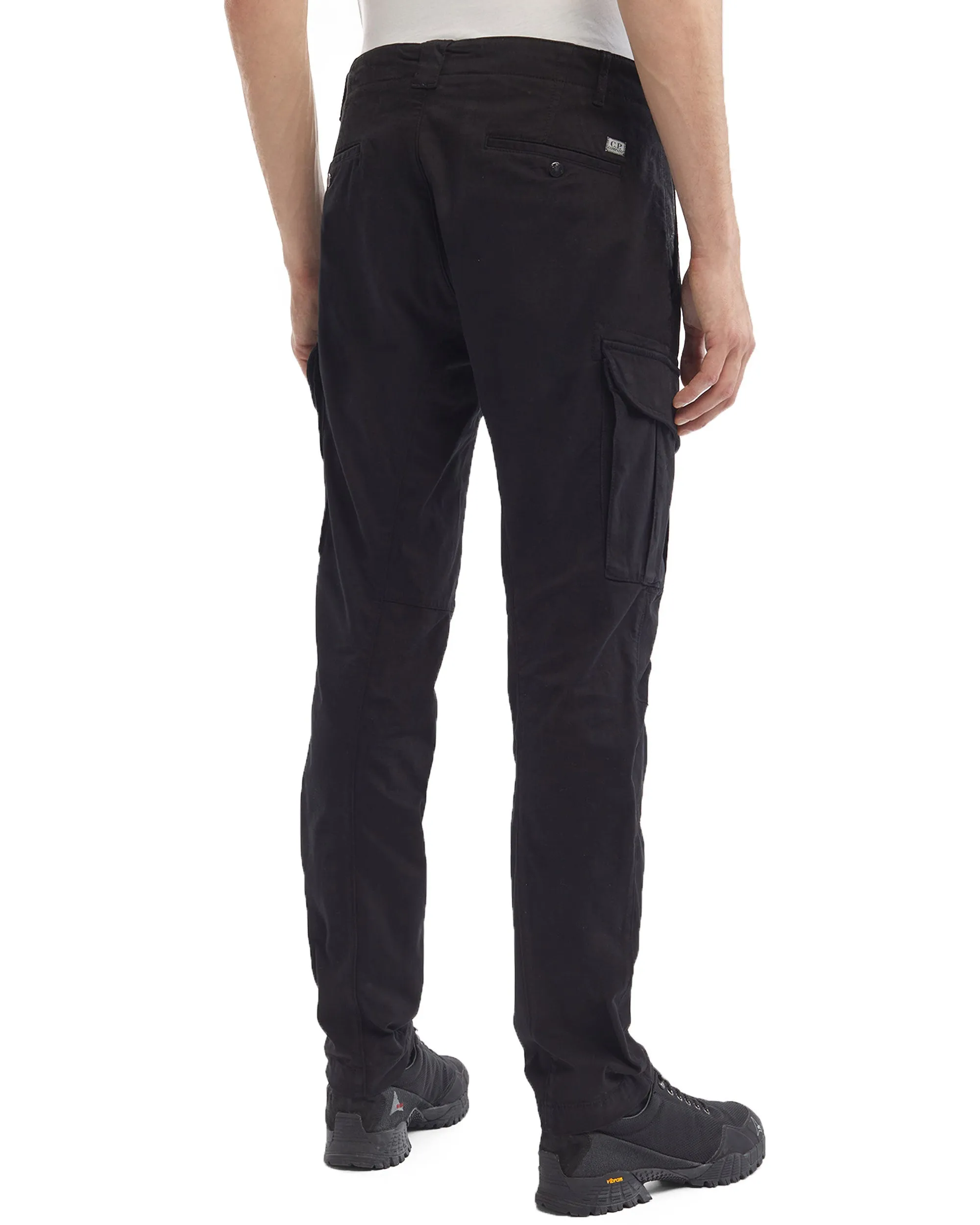 CP Company Stretch Sateen Cargo Pants Nero