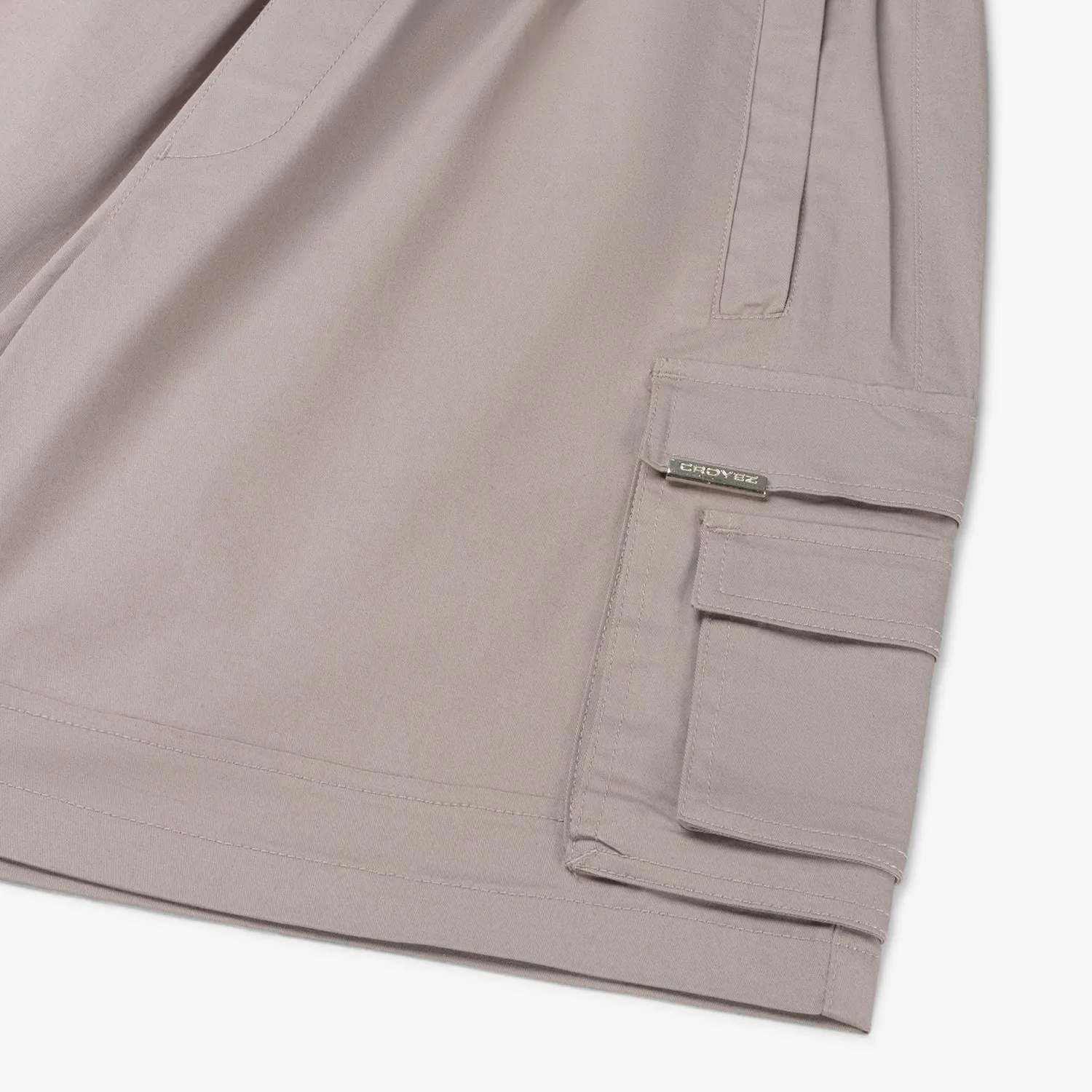 CROYEZ PARACHUTE CARGO SHORTS - MUSHROOM