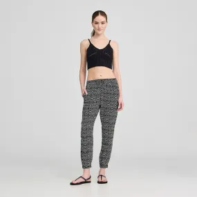 Drawstring Patterned Trousers