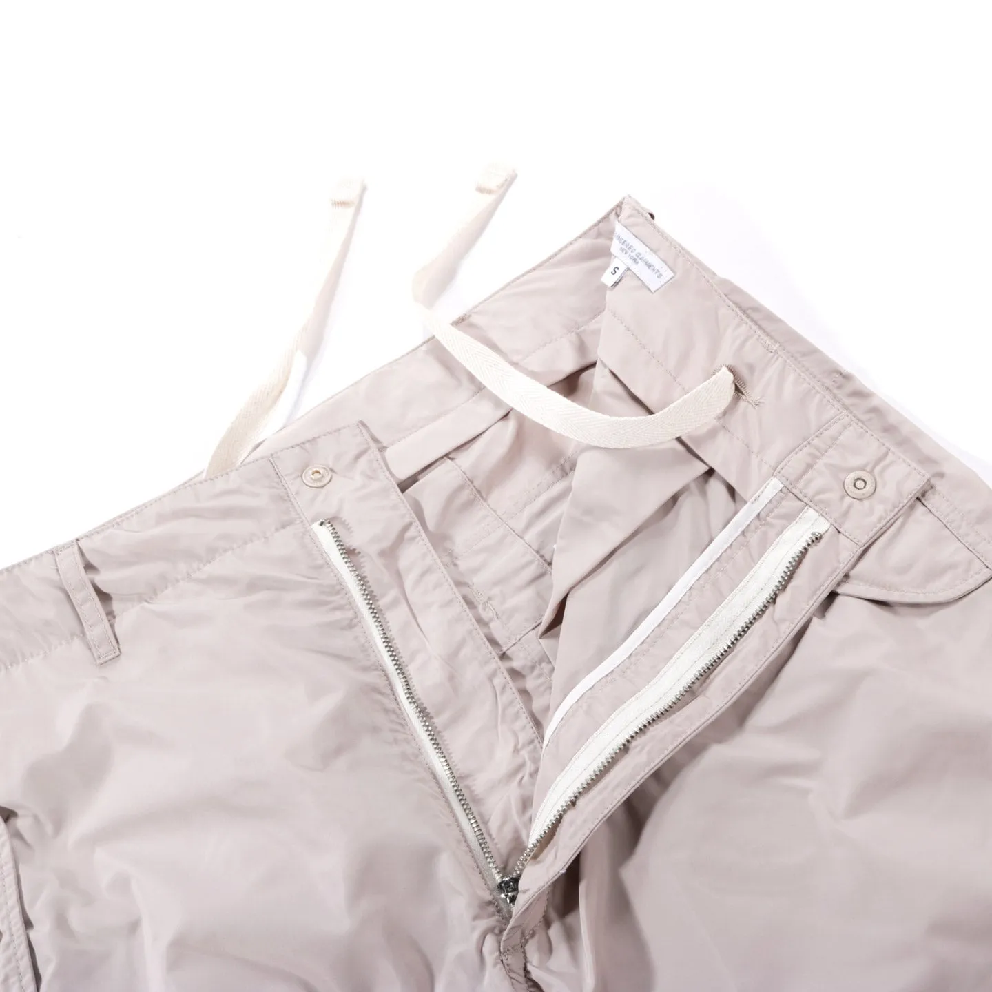 ENGINEERED GARMENTS OVER PANT KHAKI MEMORY POLYESTER