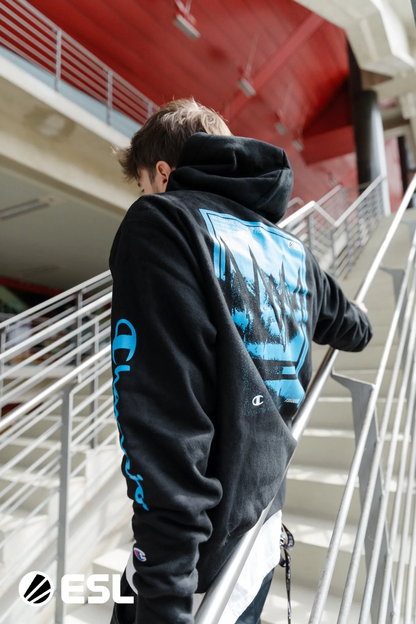 ESL x Champion IGL Pullover Hoodie Black