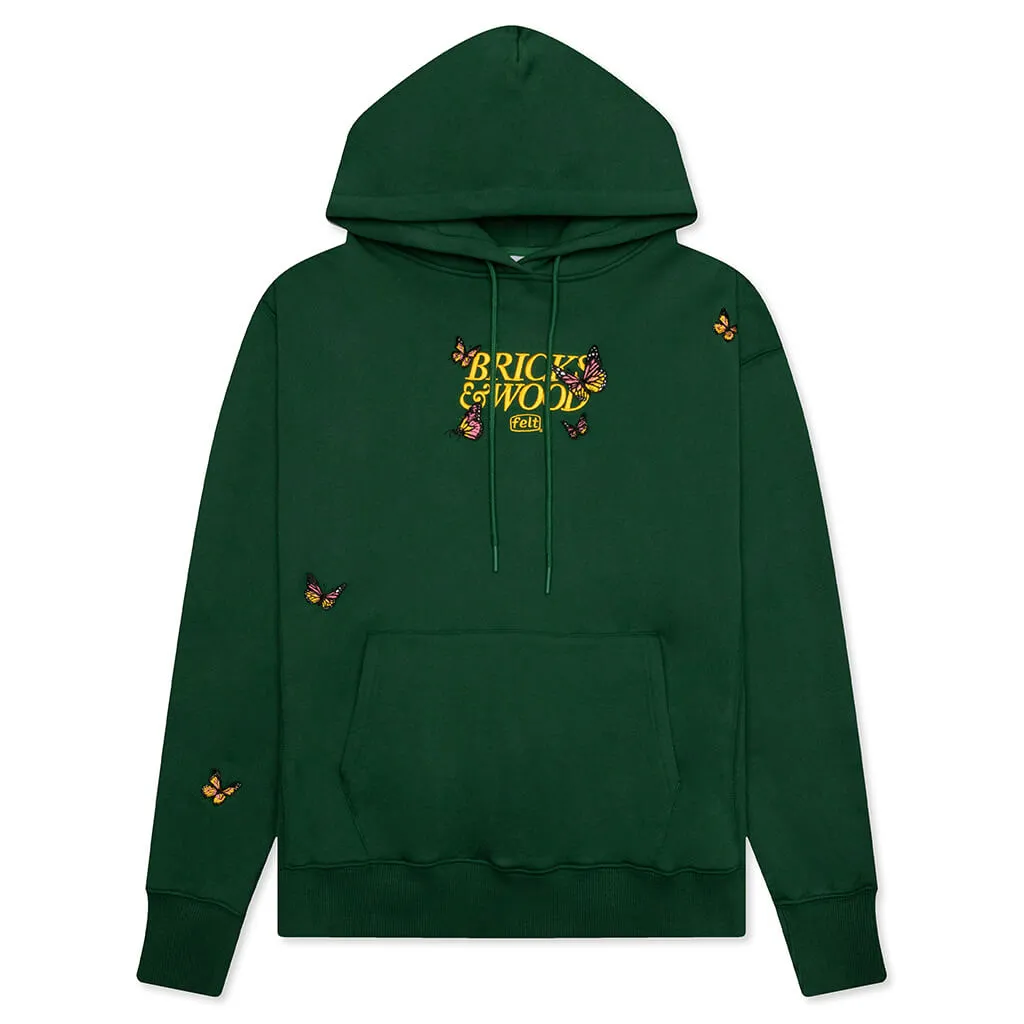 Felt x Bricks & Wood Butterfly Hoodie - Forest Green