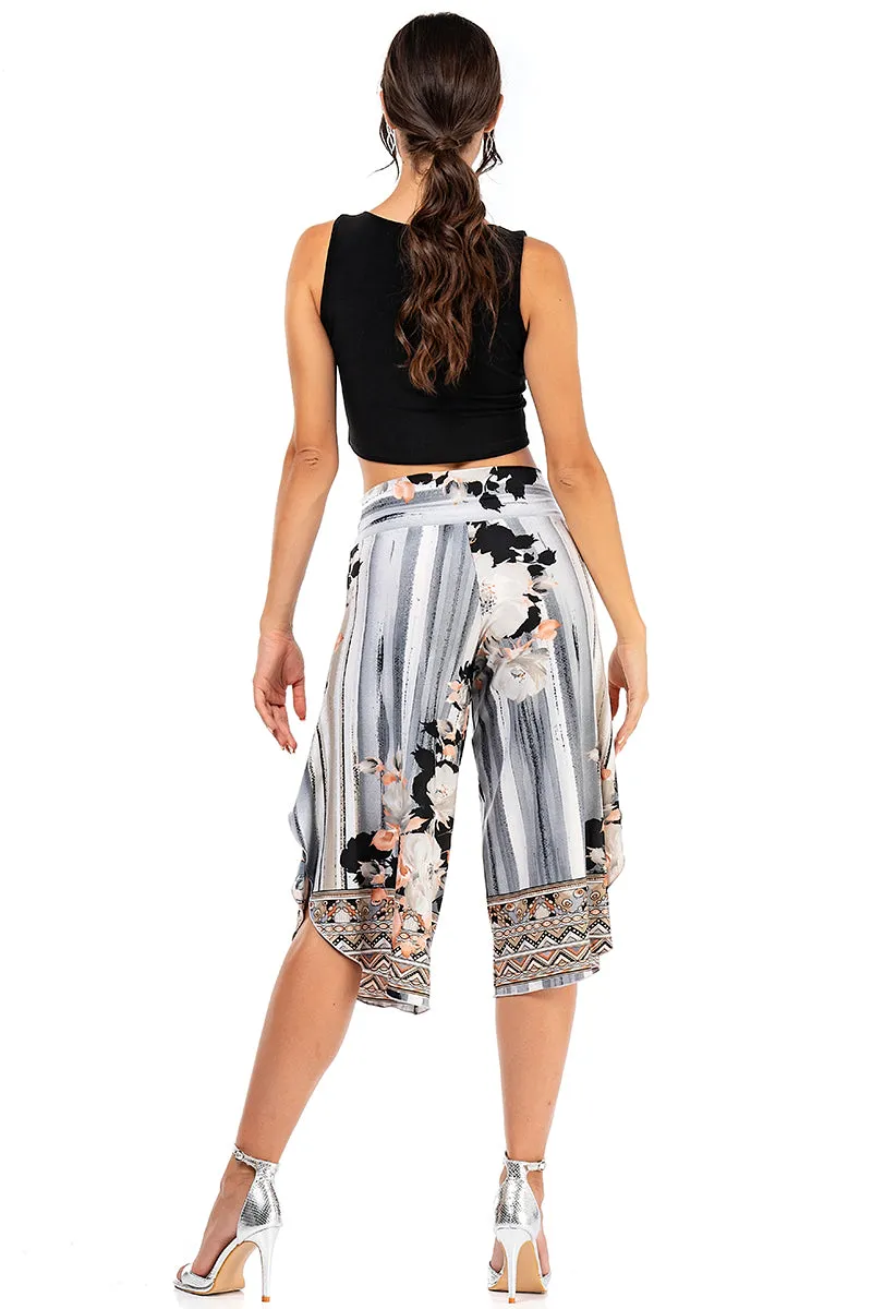 Floral Printed Tango Capri Pants