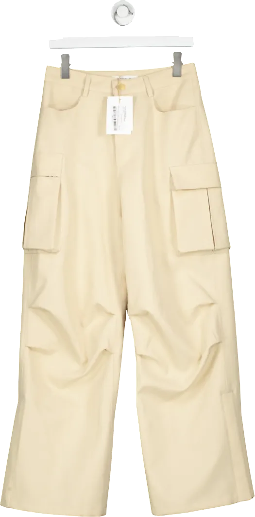 FRANKIE SHOP Beige Valo Cargo Pants UK S