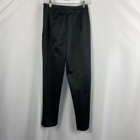 Giorgio Armani Black Satin Trousers