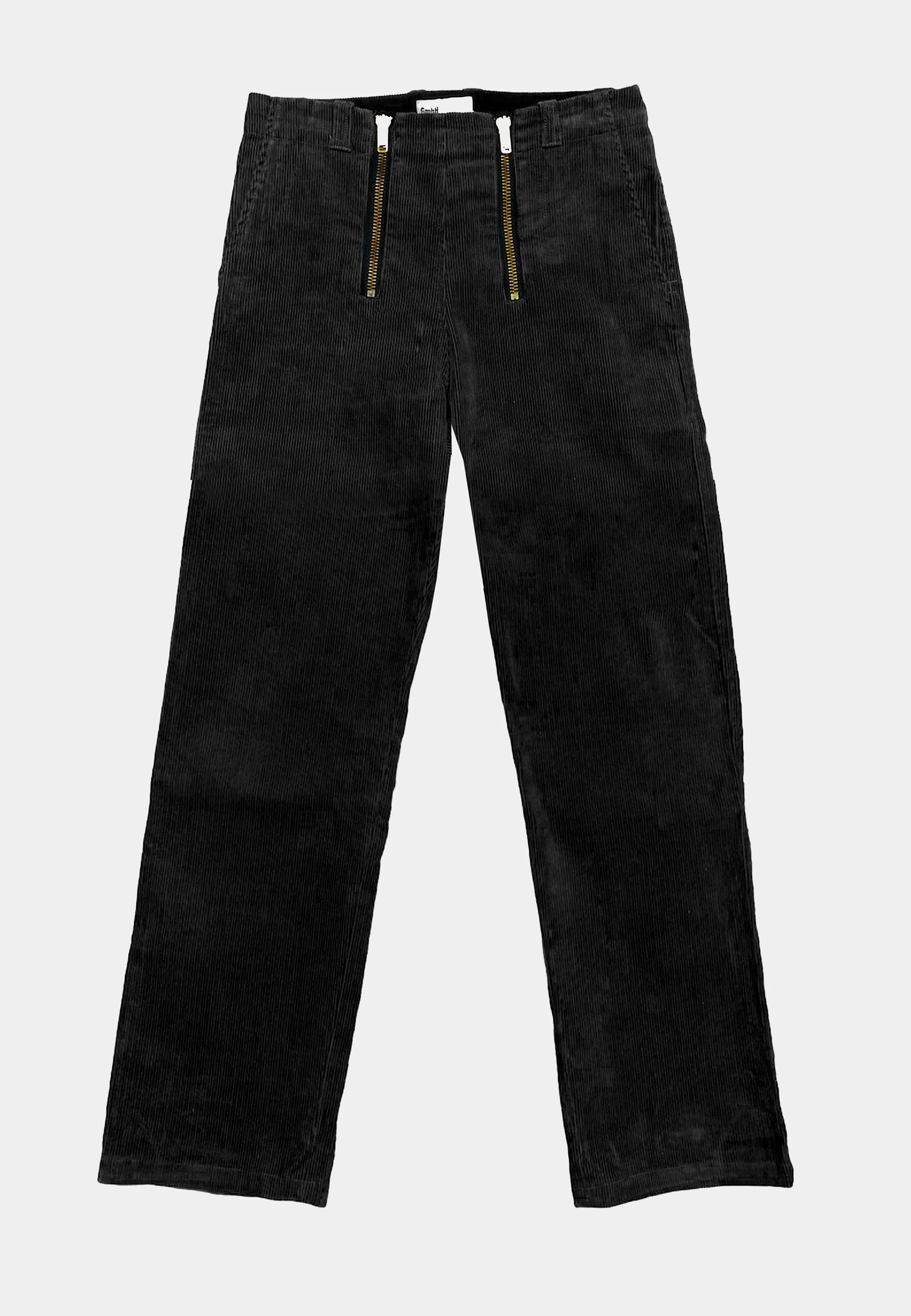 Gmbh Cargo Trouser With Double Zips Aw22 Cord Black