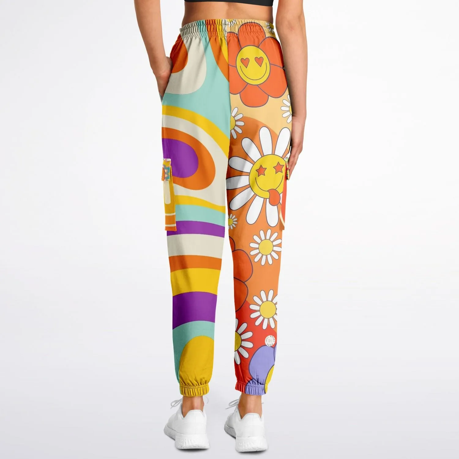 Happy Valley Retro Floral Unisex Eco-Poly Cargo Joggers