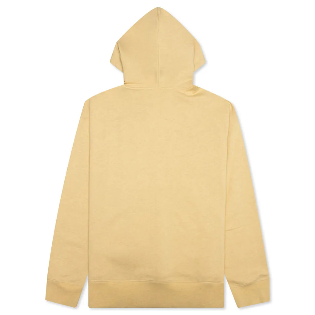 Hooded Sweatshirt - Pale Yellow/Melange