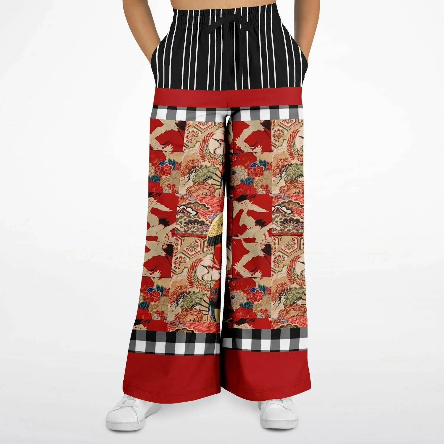 I Am Geisha Eco-Poly Stretchy Phat Bellbottoms