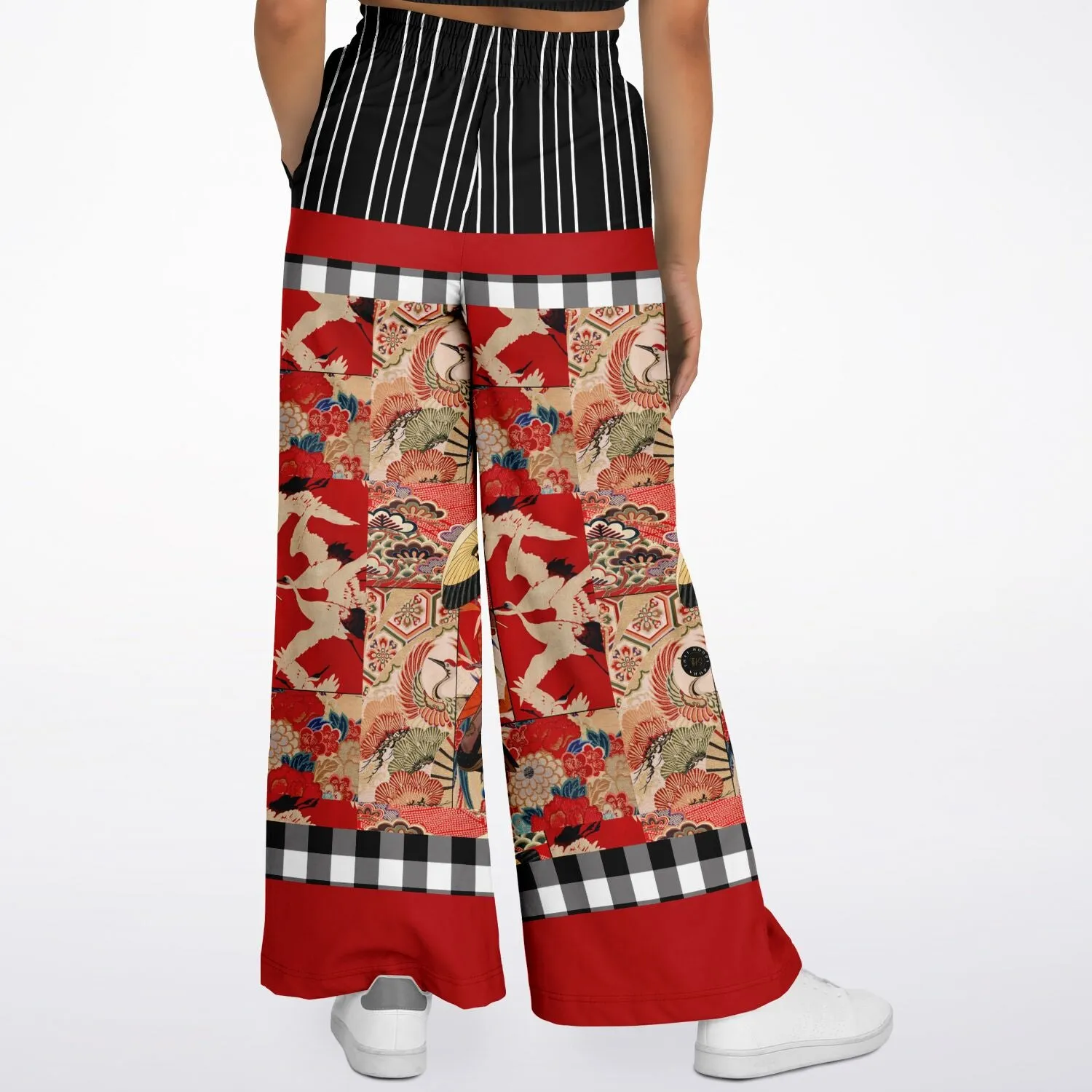 I Am Geisha Eco-Poly Stretchy Phat Bellbottoms