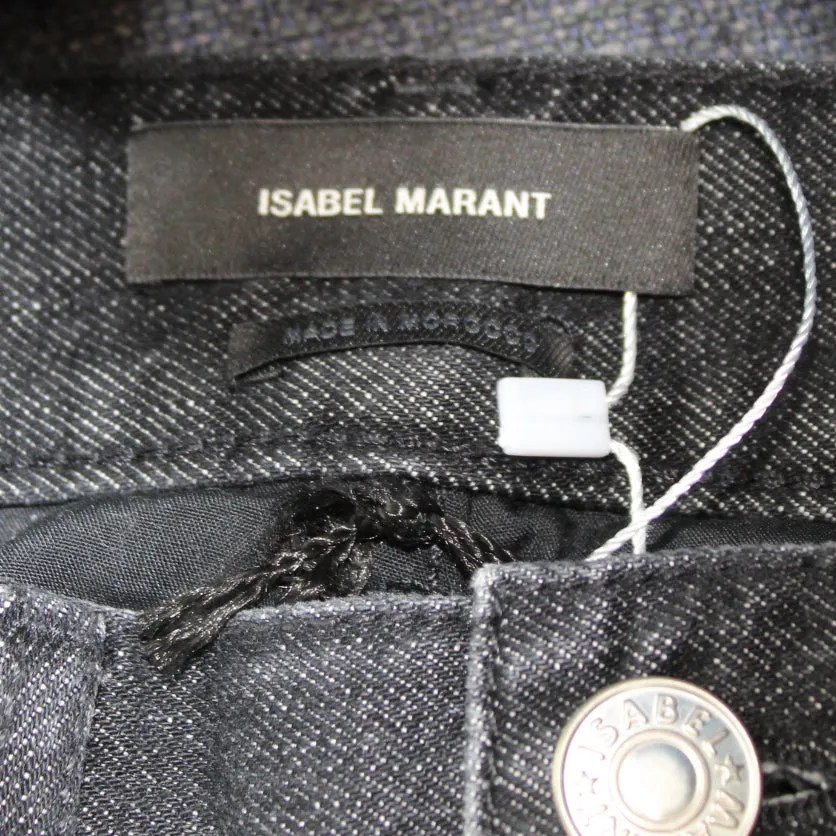 Isabel Marant Brand New 295 Black Dilali Crop Jeans XXS/XS