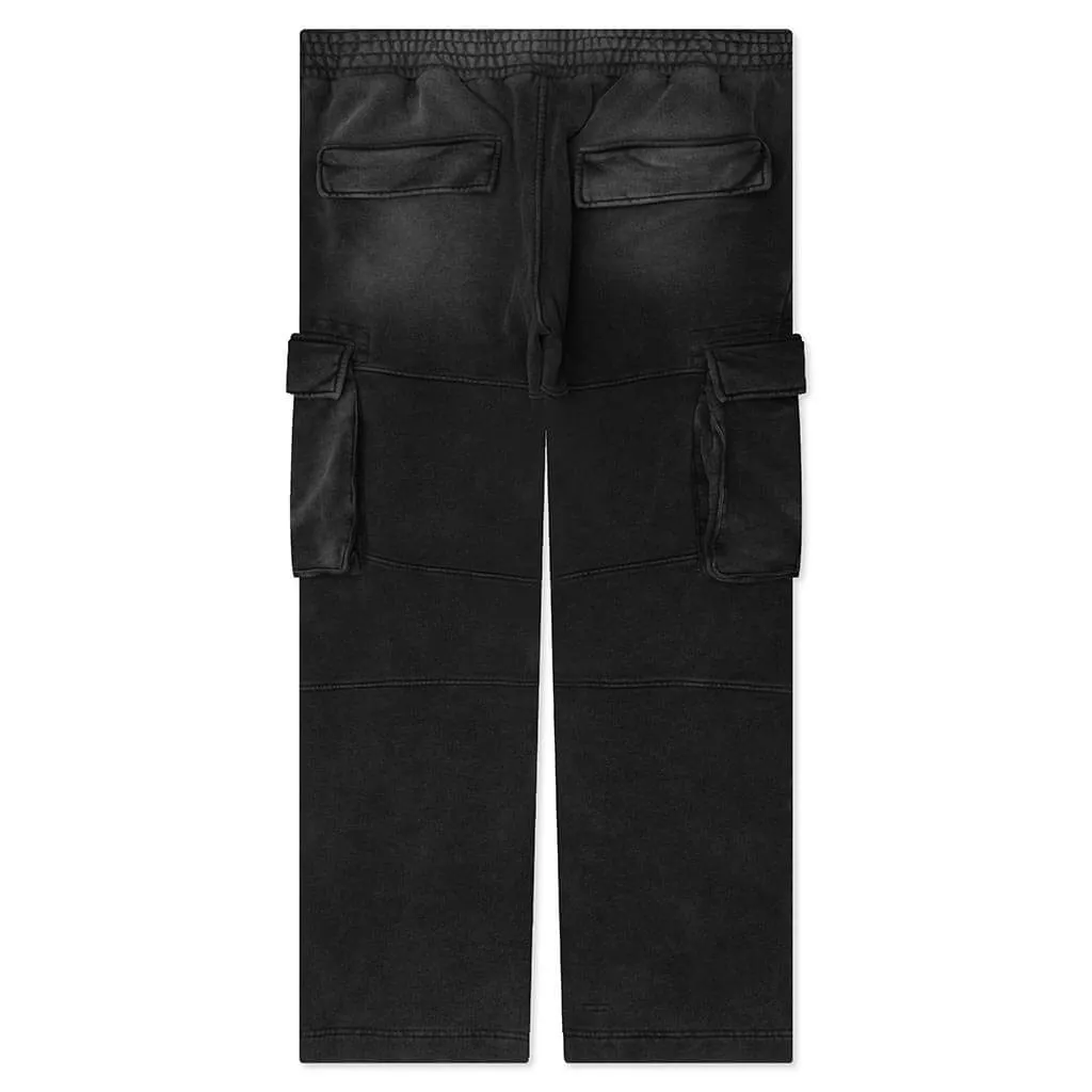 Jersey Cargo Pants - Black