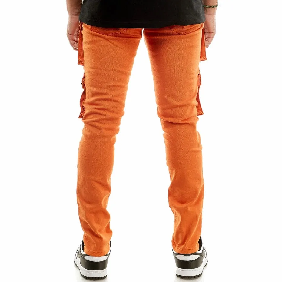 Kdnk Snap Double Cargo Pants (Orange) KNB3233