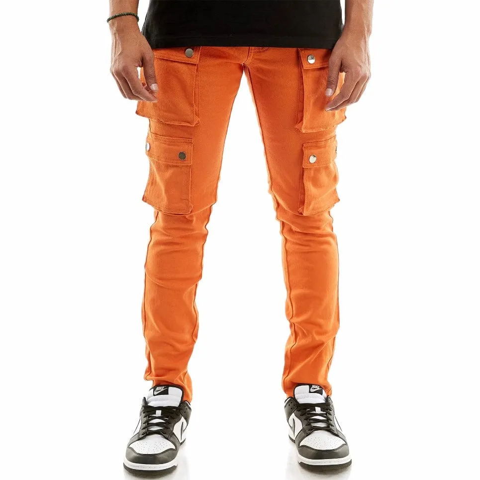 Kdnk Snap Double Cargo Pants (Orange) KNB3233