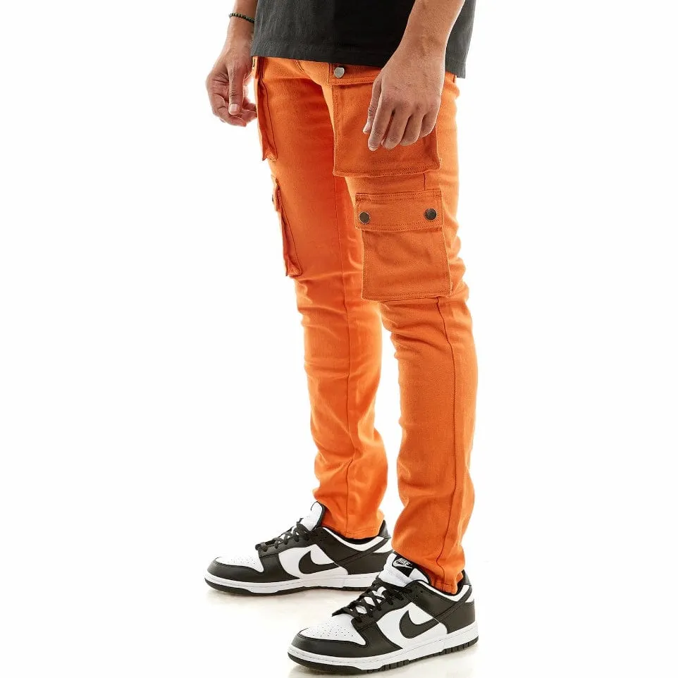 Kdnk Snap Double Cargo Pants (Orange) KNB3233