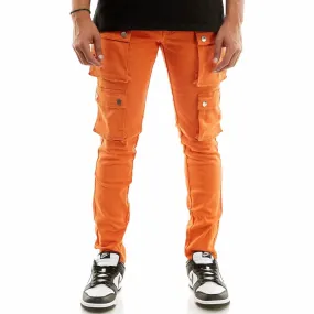 Kdnk Snap Double Cargo Pants (Orange) KNB3233