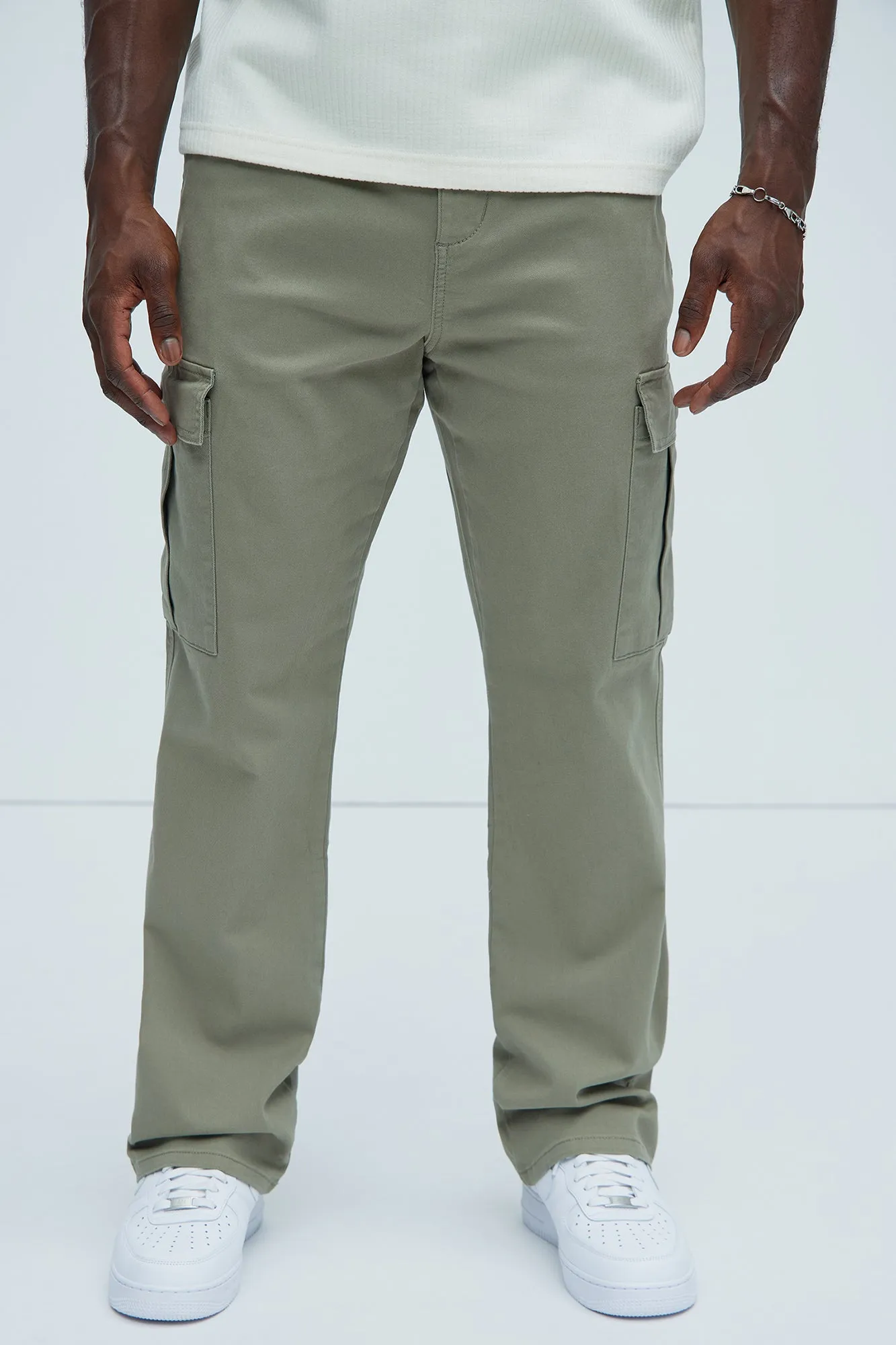 Kyle Straight Cargo Pants - Olive