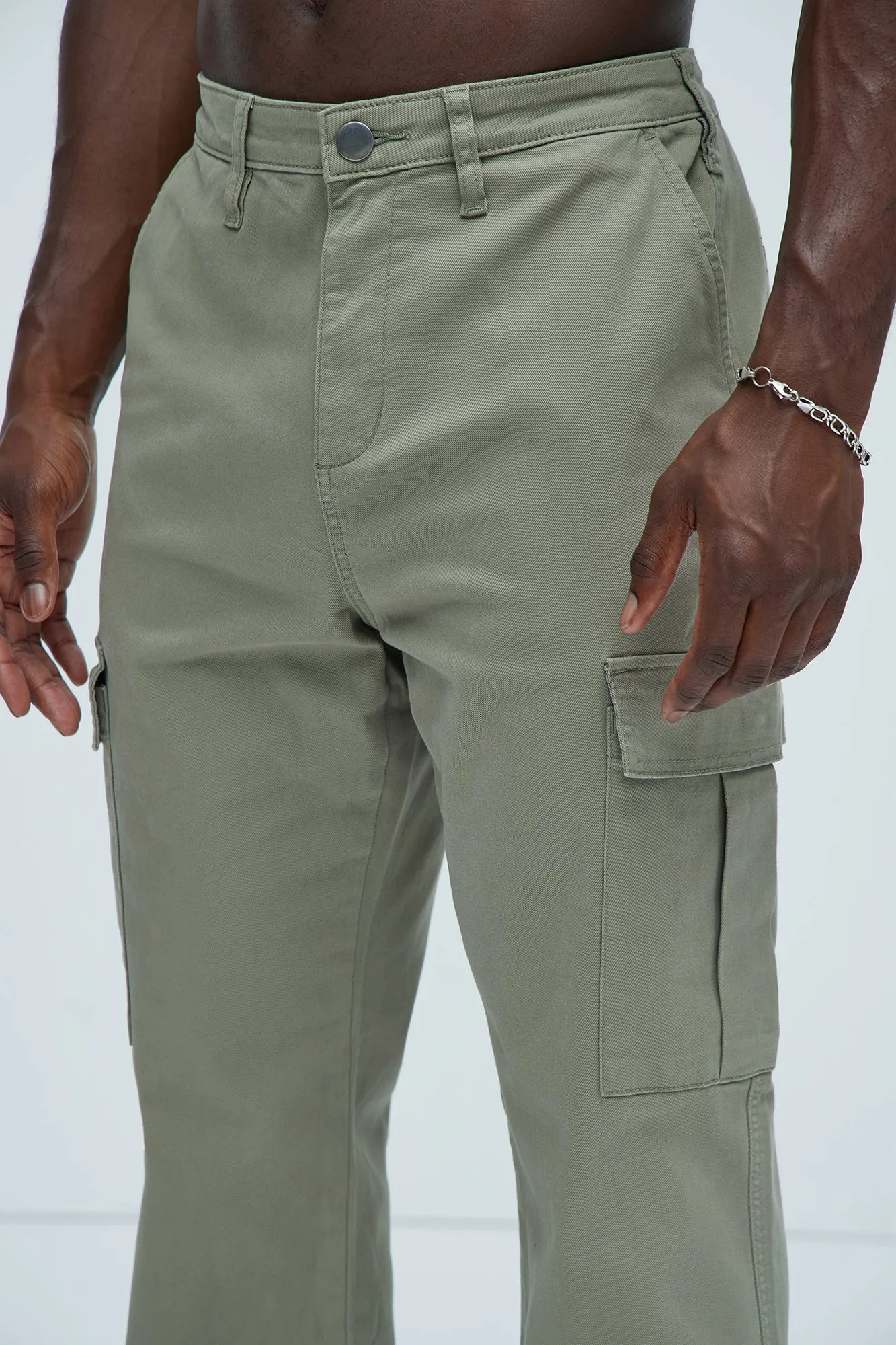 Kyle Straight Cargo Pants - Olive