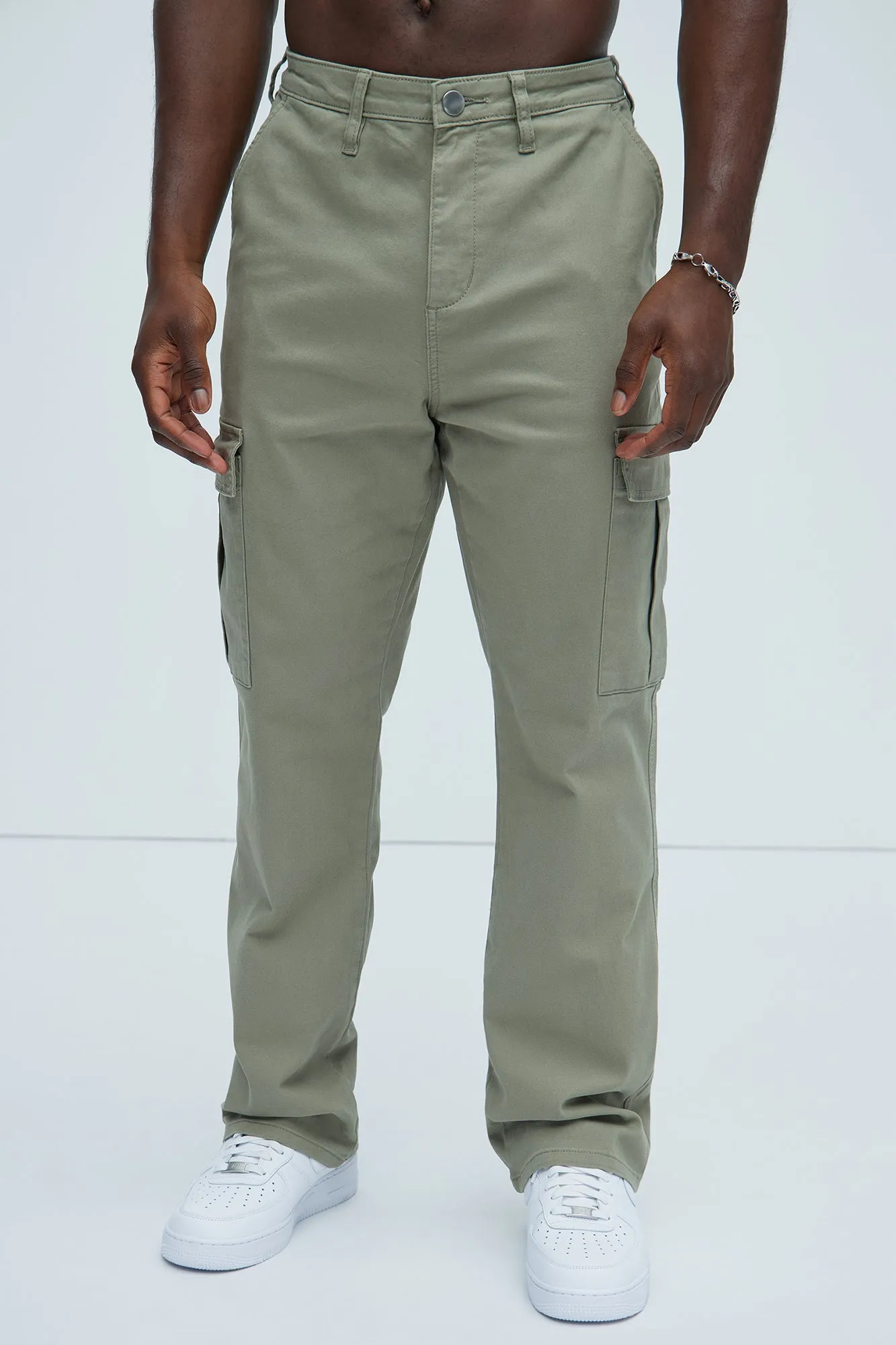 Kyle Straight Cargo Pants - Olive