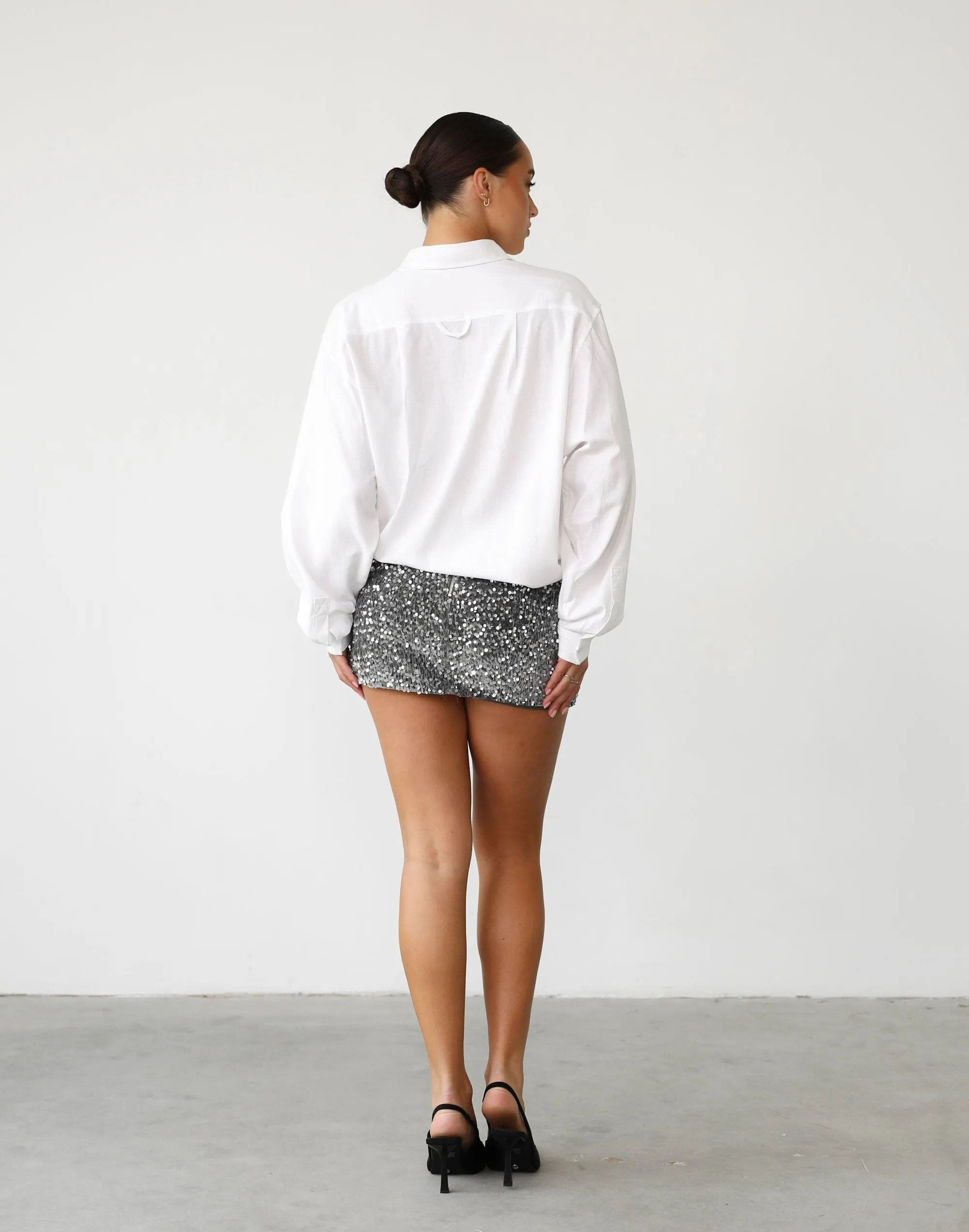 Lancey Mini Skirt (Slate)