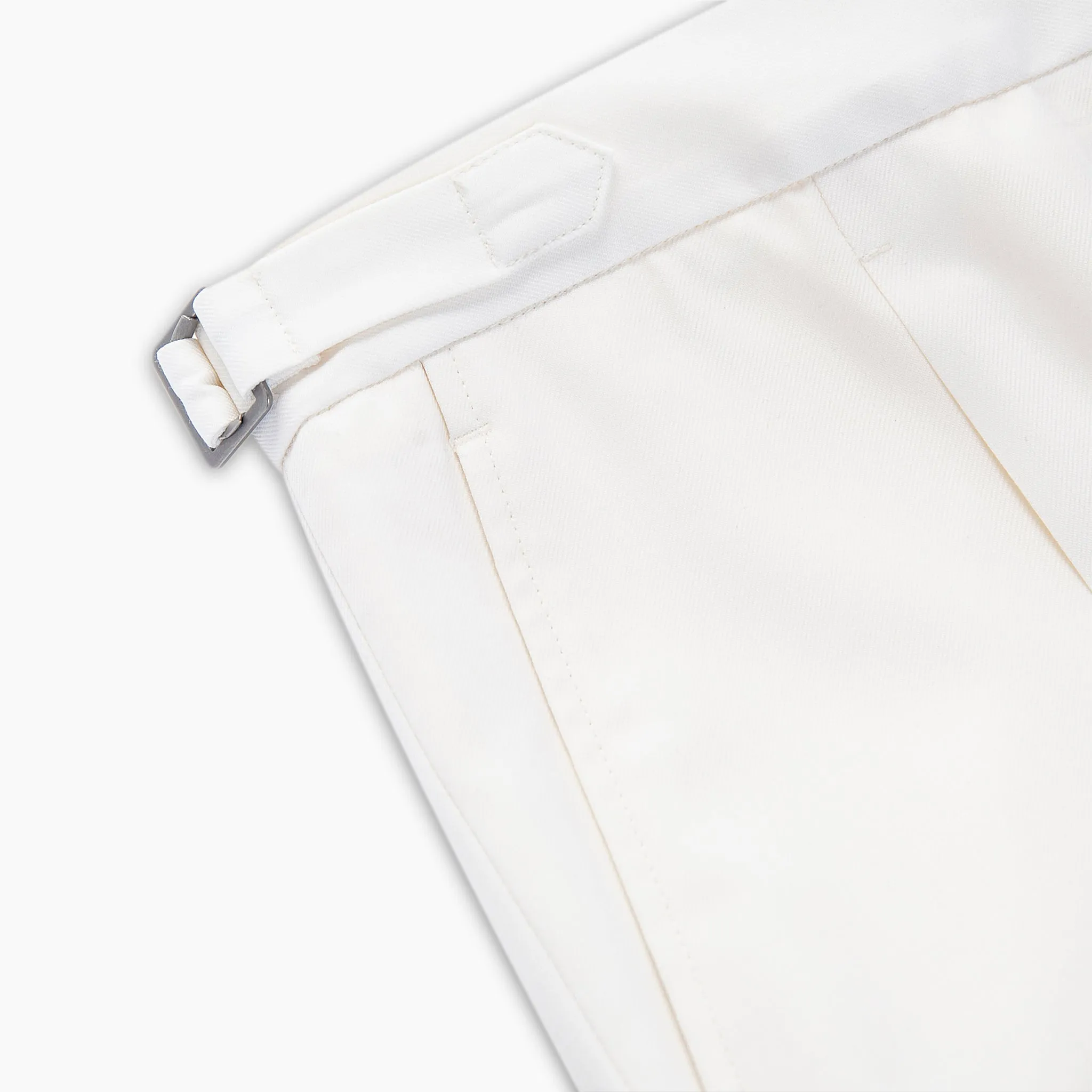 Marlon pleated Chino Pants 130's Washable Wool