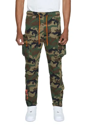 Men's Nylon Print Cargo Pants