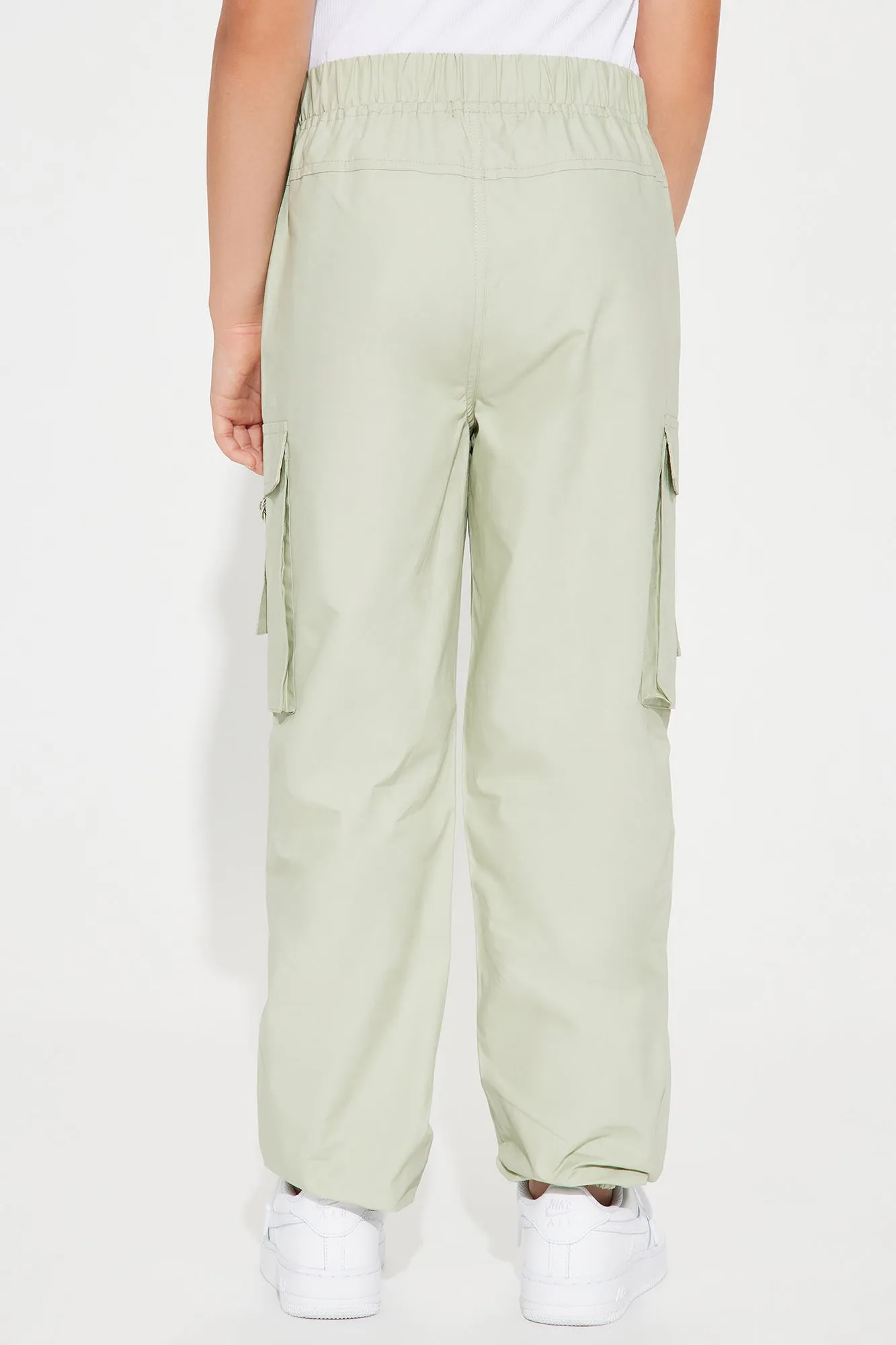 Mini Cargo Poplin Pants - Sage