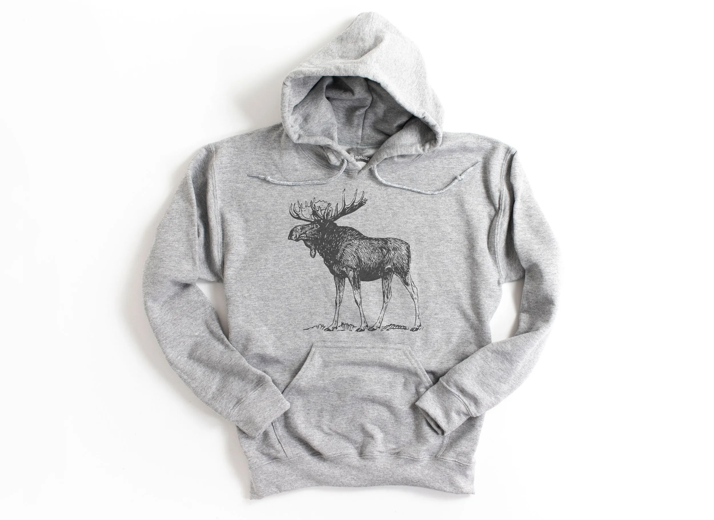 Moose Standing Tall Hoodies