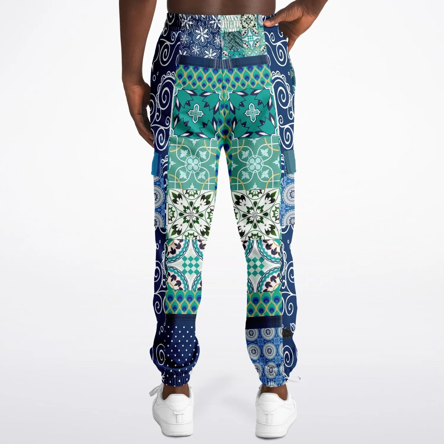 Mykonos Floral Patchwork Unisex Cargo Sweats